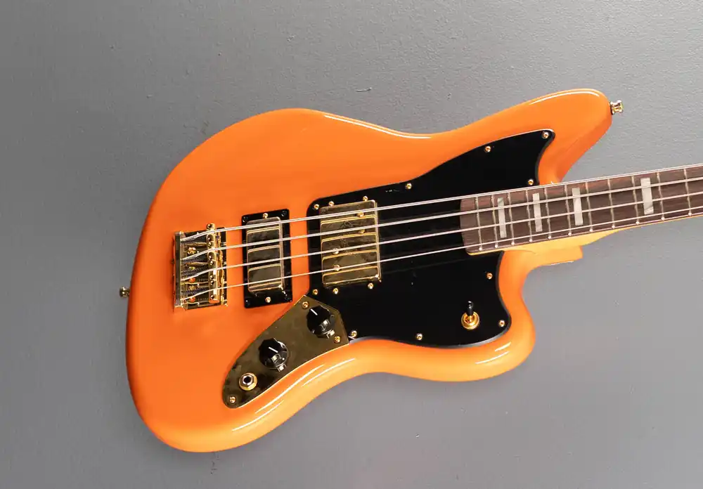 Limited Edition Mike Kerr Jaguar Bass - Tiger's Blood Orange– Dave's Guitar Shop Modern