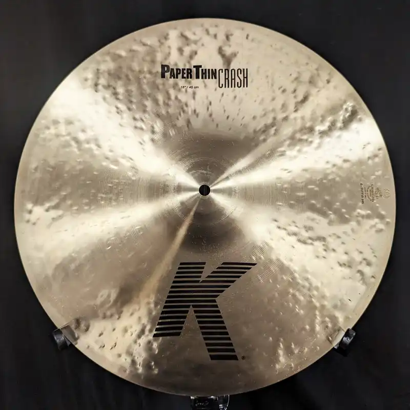 18 Inch K Paper Thin Crash– Dave's Guitar Shop Don’t Miss Out