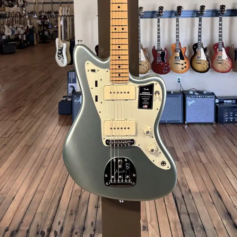 American Professional II Jazzmaster - Mystic Surf Green w/Maple– Dave's Guitar Shop Factory Price