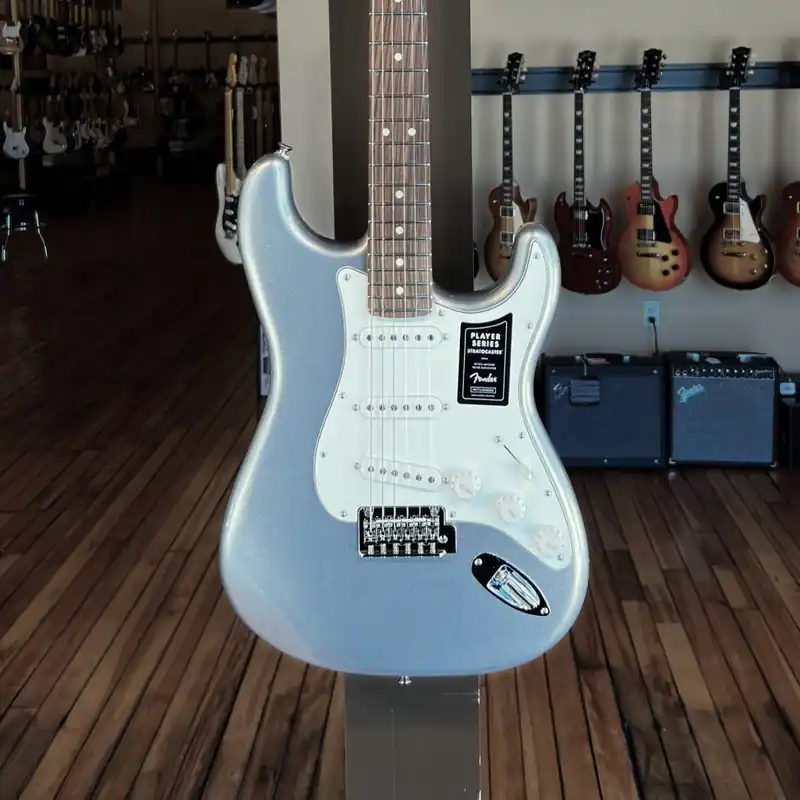 Buy Online Player Stratocaster - Silver w/Pau Ferro– Dave's Guitar Shop