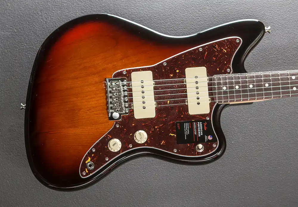 In Demand American Performer Jazzmaster - 3 Color Sunburst w/Rosewood– Dave's Guitar Shop