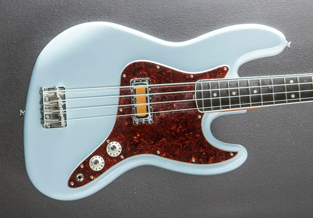 Discount Gold Foil Jazz Bass - Sonic Blue– Dave's Guitar Shop