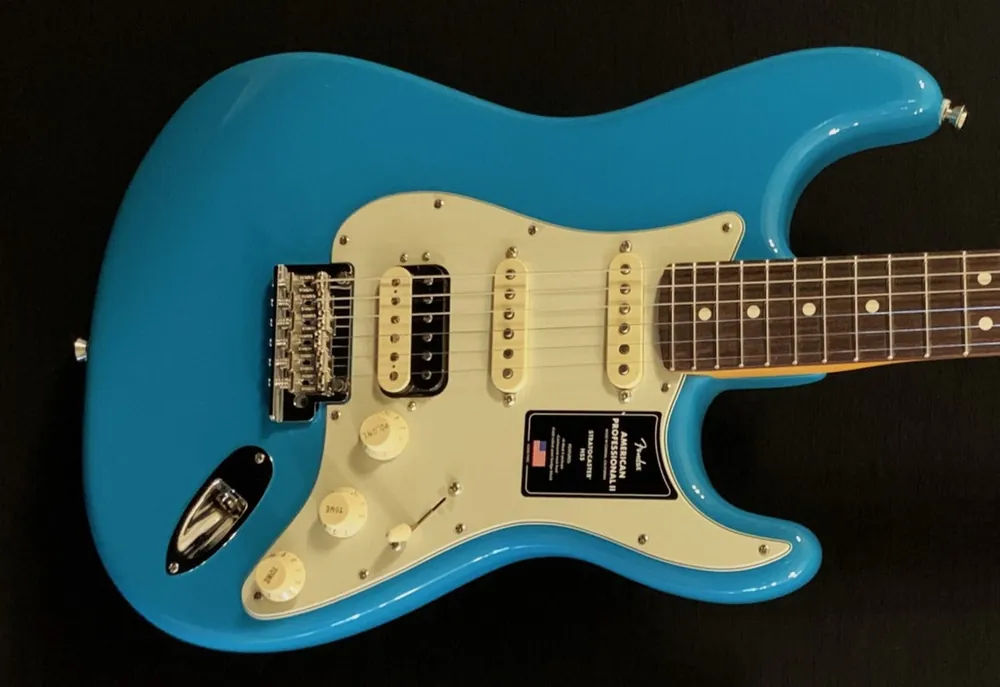 Fast Shipping American Professional II Stratocaster HSS - Miami Blue w/Rosewood– Dave's Guitar Shop