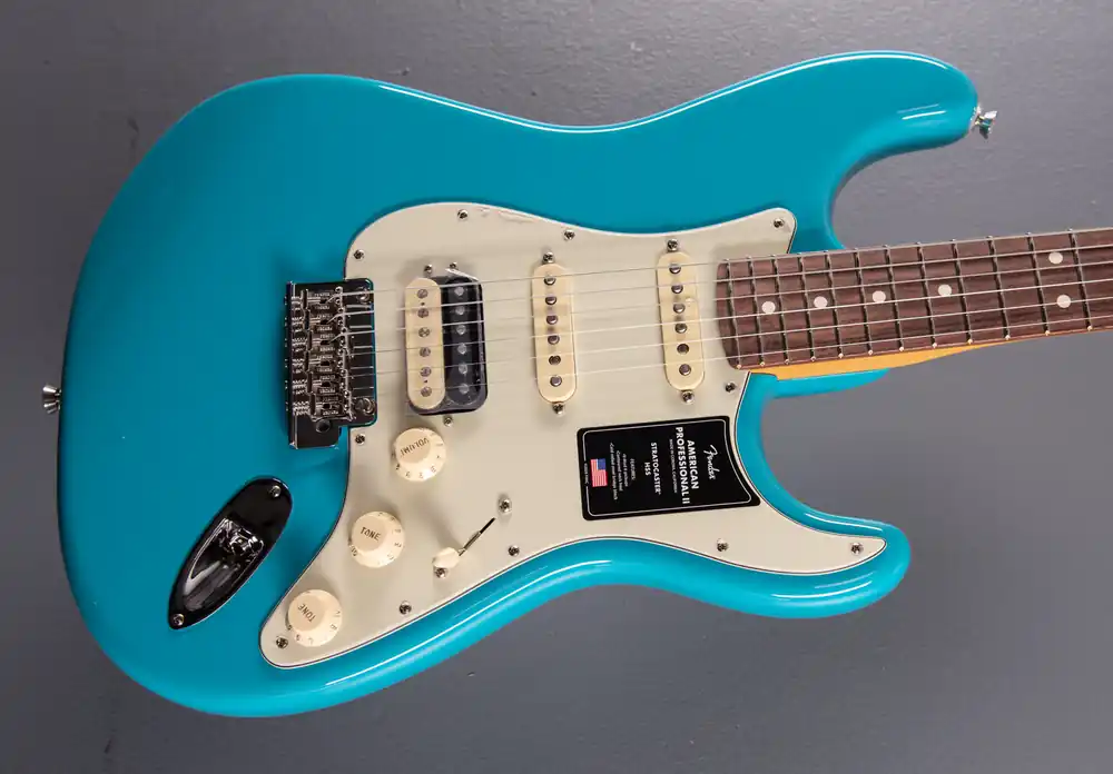 American Professional II Stratocaster HSS - Miami Blue w/Rosewood– Dave's Guitar Shop Buy Direct