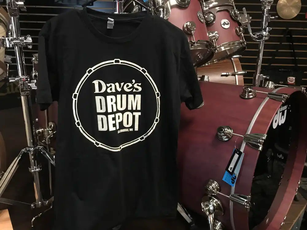 Drum Depot Original T-Shirt - Black– Dave's Guitar Shop Big Sale