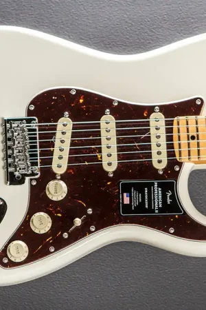 American Professional II Stratocaster – Olympic White w/Maple– Dave's Guitar Shop Best Price