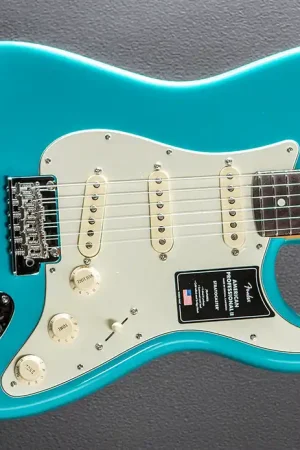 Viral American Professional II Stratocaster – Miami Blue w/Rosewood– Dave's Guitar Shop