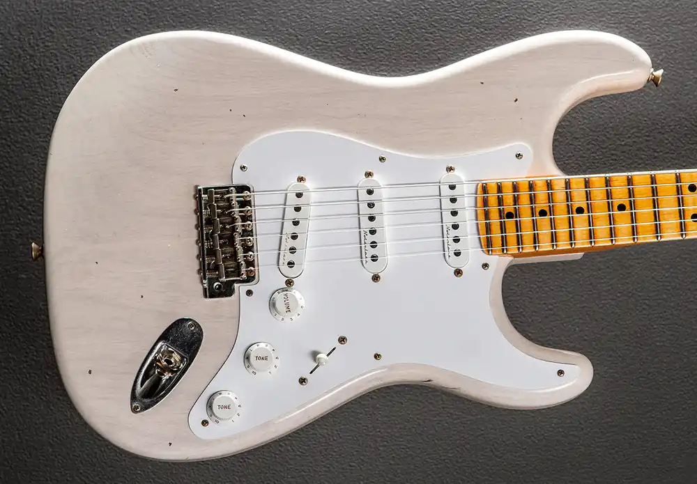 Buy Today Eric Clapton Signature Journeyman Relic Stratocaster - Aged White Blon– Dave's Guitar Shop