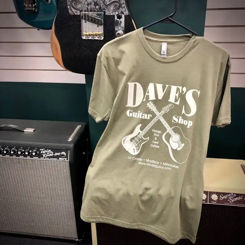 Original T-Shirt - Light Olive– Dave's Guitar Shop Last Chance